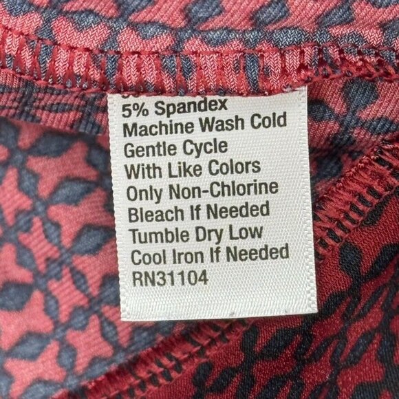 The limited woman's knit shirt top open sleeve red pattern size 1X plus - Picture 7 of 10